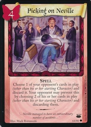 Harry Potter: Diagon Alley (Base Set) card 64 Picking on Neville