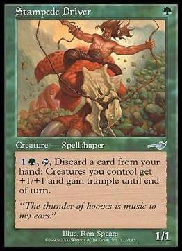Magic the Gathering: Nemesis (Base Set) card 122 Stampede Driver