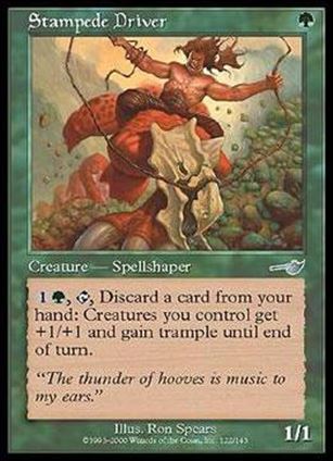 Magic the Gathering: Nemesis (Base Set) card 122 Stampede Driver