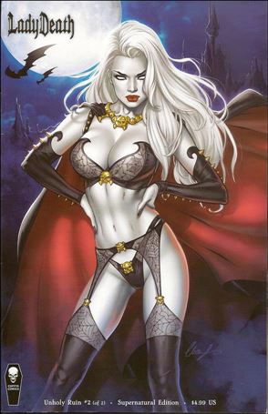 Lady Death: Unholy Ruin (2018) issue 2-B Elias Chatzoudis Supernatural Edition Cover
