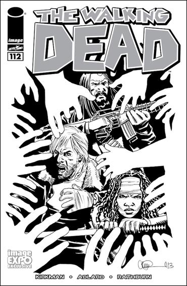 Walking Dead (2003) issue 112-B Image Expo Black and White Cover