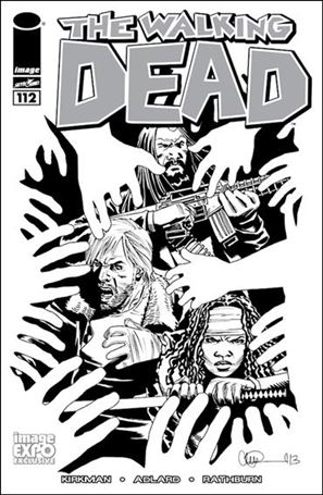 Walking Dead (2003) issue 112-B Image Expo Black and White Cover