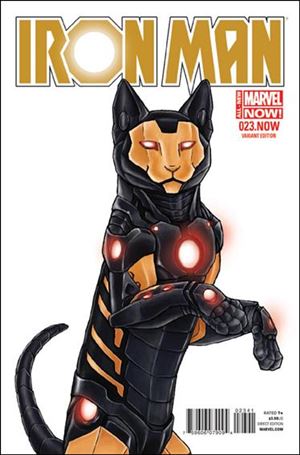 Iron Man (2013) issue 23-C Jennifer Parks Animal Cover