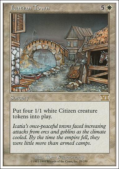 Magic the Gathering: 6th Edition (Base Set) card 25 Icatian Town