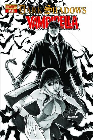 Dark Shadows / Vampirella issue 2-B 1:15 Black & White Cover