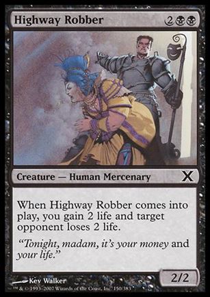 Magic the Gathering: 10th Edition (Base Set) card 150 Highway Robber