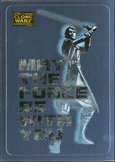 Star Wars: The Clone Wars Trading Card Stickers (Foil Stickers Subset) card 2
