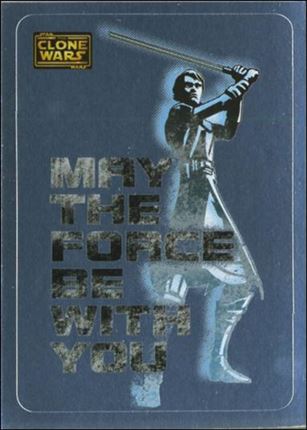 Star Wars: The Clone Wars Trading Card Stickers (Foil Stickers Subset) card 2