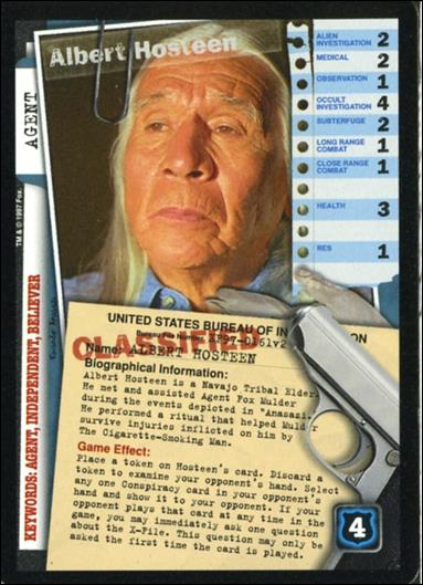 X-Files: The Truth Is Out There (Base Set) card XF97-0161v2 Albert Hosteen