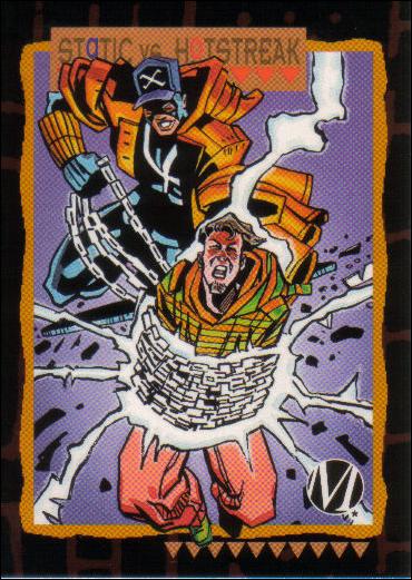 Milestone: The Dakota Universe (Base Set) card 56 Static vs Hotstreak