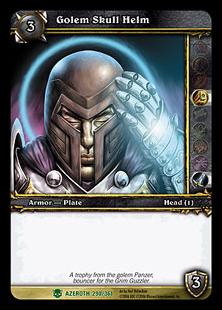 World of Warcraft: Heroes of Azeroth (Base Set) card 290 Golem Skull Helm