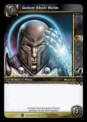 World of Warcraft: Heroes of Azeroth (Base Set) card 290 Golem Skull Helm