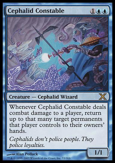 Magic the Gathering: 10th Edition (Base Set) card 72 Cephalid Constable