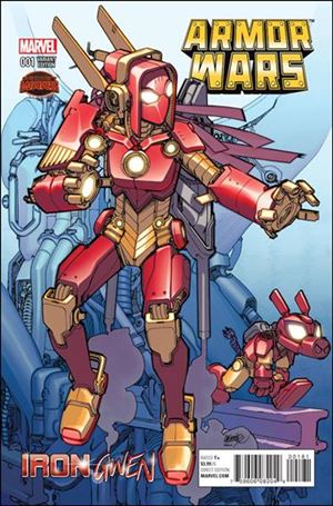 Armor Wars issue 1-G David Lafuente Iron Gwen Cover