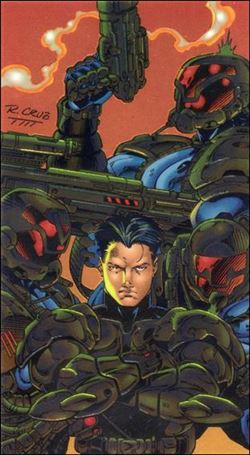 WildC.A.T.s '94 (Base Set) card 94 Santini & The Black Razors