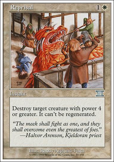 Magic the Gathering: 6th Edition (Base Set) card 37 Reprisal
