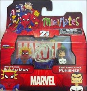 Marvel Minimates (Exclusives) figure 93 Spider Sense Spider-Man & 1st Appearance Punisher