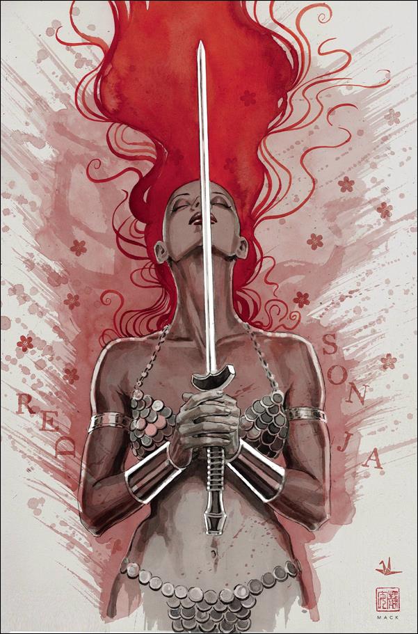 Red Sonja: Black White Red issue 8-L David Mack Virgin Cover