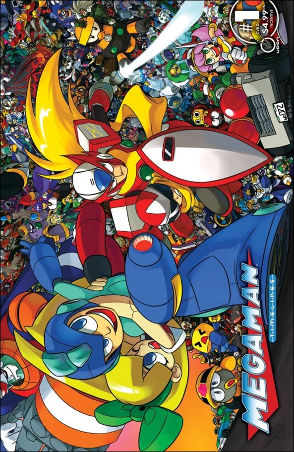 Mega Man: Timelines issue 1-D Andrew Dickman Wraparound 1:5 Cover