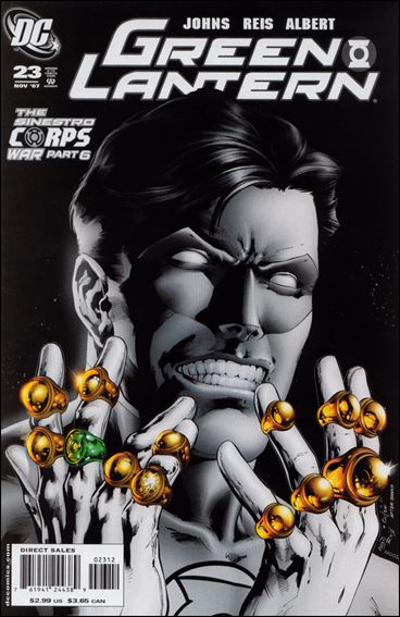 Green Lantern (2005) issue 23-B Gray Cover (2nd Printing)