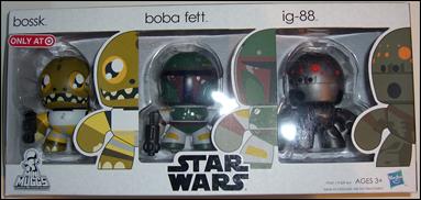 Mini Muggs 3-Pack (Star Wars) figure 2 Bossk, Boba Fett, IG-88 (Target Exclusive)
