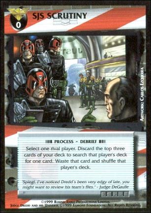 Dredd: The Card Game card 117 SJS Scrutiny
