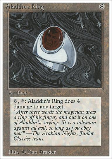 Magic the Gathering: Revised (Base Set) card 232 Aladdin's Ring