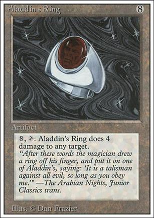 Magic the Gathering: Revised (Base Set) card 232 Aladdin's Ring