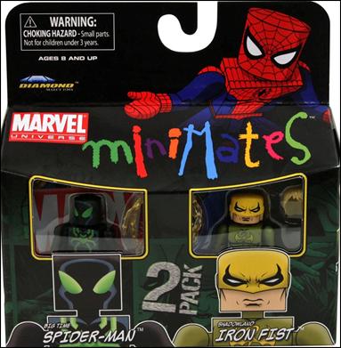 Marvel Minimates figure 110 Big Time Spider-Man and Shadowland Iron Fist