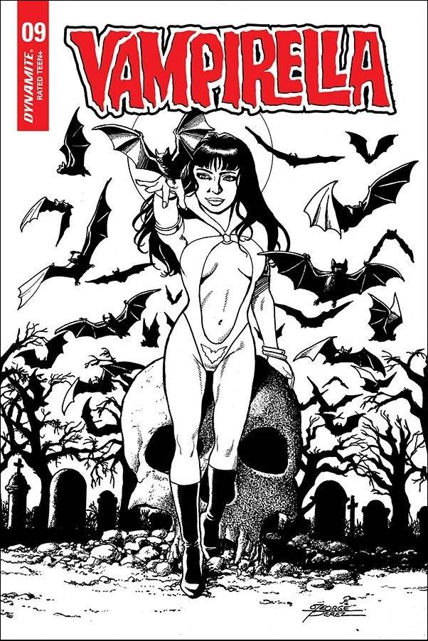 Vampirella (2019) issue 9-N George Perez 1:25 Black & White Cover