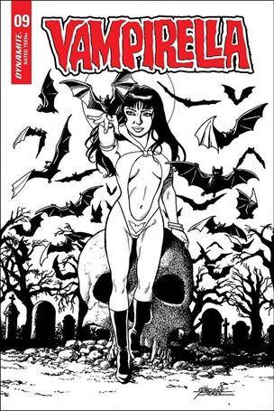 Vampirella (2019) issue 9-N George Perez 1:25 Black & White Cover