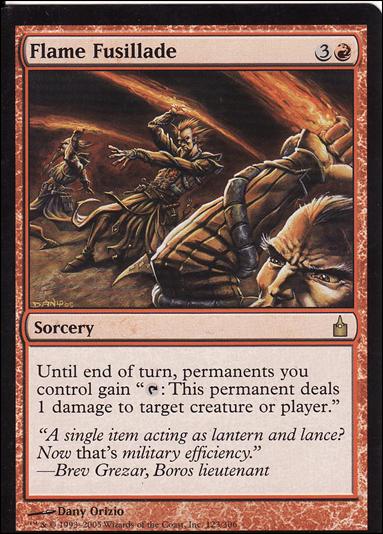 Magic the Gathering: Ravnica (Base Set)  card 123 Flame Fusillade
