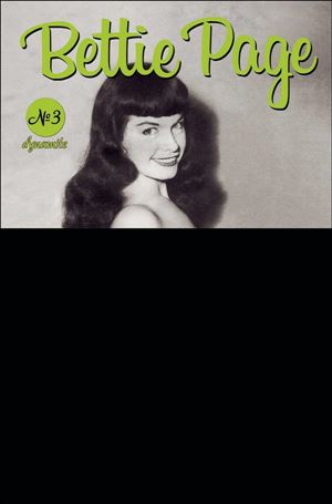 Bettie Page: The Alien Agenda issue 3-F Black Bag Nude Photo Cover