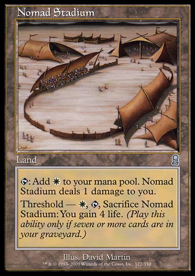 Magic the Gathering: Odyssey (Base Set) card 322 Nomad Stadium