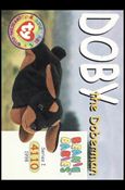 Beanie Babies Series 1 (Base Set) card 69 Doby the Doberman