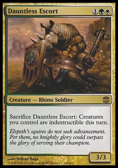 Magic The Gathering: Alara Reborn (Base Set) card 67 Dauntless Escort