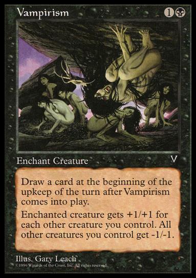 Magic the Gathering: Visions (Base Set) card 73 Vampirism
