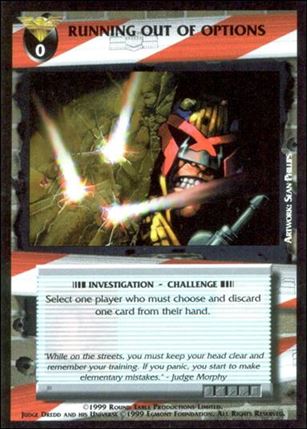 Dredd: The Card Game card 113 Running Out of Options