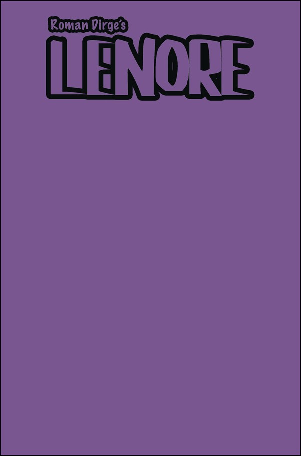 Lenore: The Time War issue 1-D Blank Cover