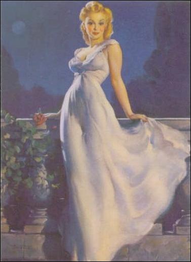 Elvgren's Calendar Pinups 2 (Base Set) card 87 Dream Girl