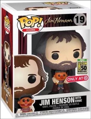 POP! Icons figure 19 Jim Henson With Ernie Target Exclusive SDCC Debut