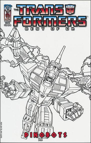 Transformers: Best of UK: Dinobots issue 1-D Nick Roche 1:20 Sketch Cover