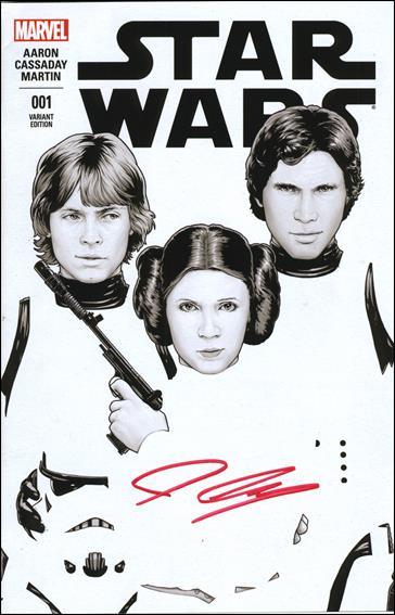 Star Wars (2015) issue 1-ZI DF ComicXposure B&W Cover (Signed by J. Cassaday)
