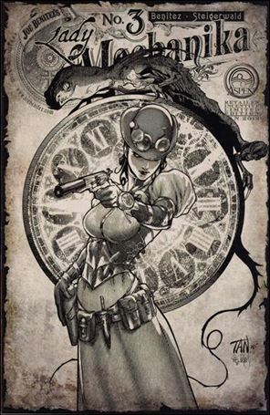 Lady Mechanika issue 3-D Billy Tan 1:15 Sepia Cover