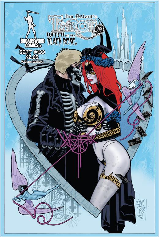 Tarot: Witch of the Black Rose issue 100 Jon & Tarot Cover