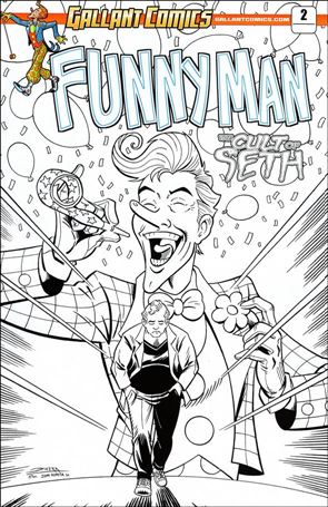 Funnyman: The Cult of Seth issue 2-D Luis Rivera Black & White Edition