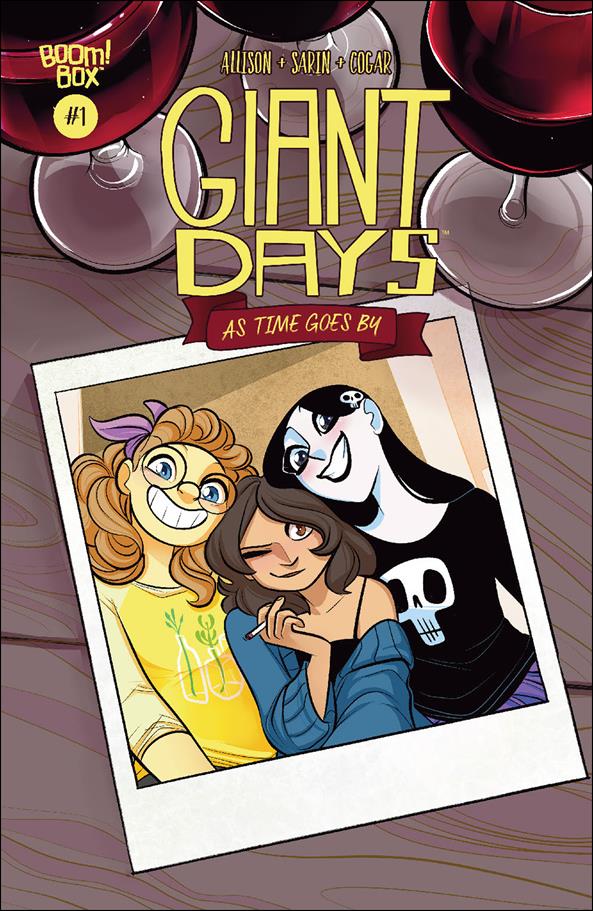 Giant Days: As Time Goes By issue 1 Max Sarin "Polaroid & Wine Glasses" Cover