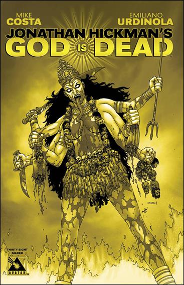 God is Dead issue 38-F Jacen Burrows 1:3 Gilded Cover