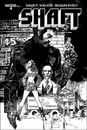 Shaft issue 4-D Denys Cowan & Bill Sienkiewicz 1:10 B&W Cover
