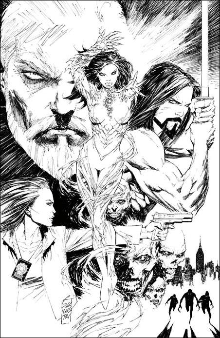 Witchblade (2024) issue 1-H Marc Silvestri B&W Virgin 1:250 Cover